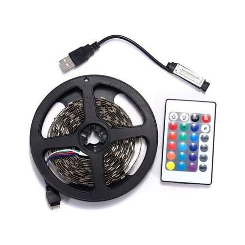 DC 5V USB LED Light Strip SMD 5050 RGB Waterproof LED TV Background Lighting Flexible 50CM 1M 2M 3M 4M Add Remote Control