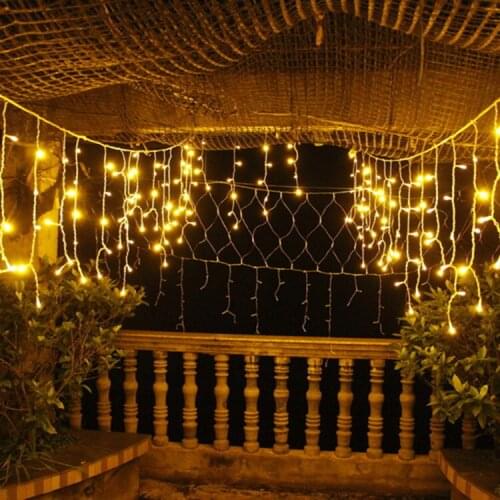 Led ice bar light curtain lamp 3.5 m 96 lights Christmas day decoration light string christmas decorations for home outdoor