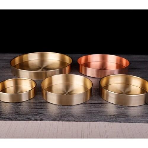 1pcs Pure Copper Drinking Plate Pure Brass Auspicious Tibetan Holy Fruit Basin Collection Buddhist Bowl Homes Gift Decorative