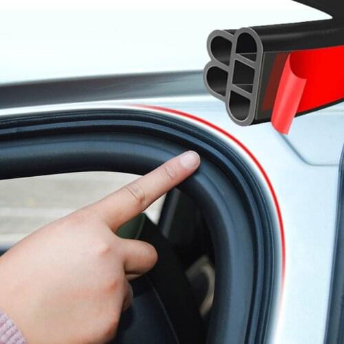 Car Door Sealing Strip Rubber Anti-Collision Sound Insulation Weatherstrip Edge Trim Noise Auto Exterior Accessories автотовары