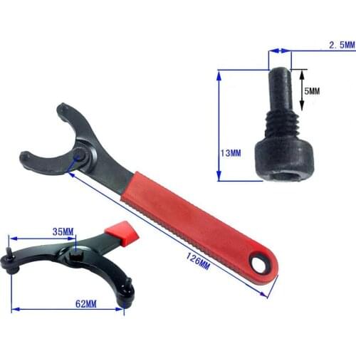 Bicycle Wrench Adjustable Multifunction Metal Ergonomic Grip Eight-character Bike Spanner Installation Removal Repair Tool