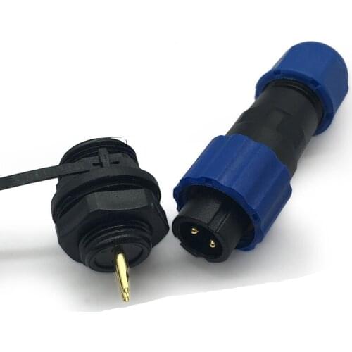Waterproof Wire Cable Connector Male Female Plug Socket 2/3/4/5/6/7/8/9 Pins Panel Mount Aviation Plug SP16 SD16