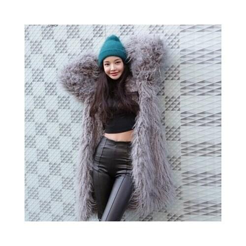 Top brand New Fashion Women Faux Fur Coat 18M21 high quality