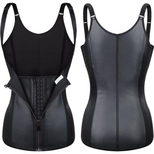 100% Latex Vest Waist Trainer Body Shaper Shapewear Women Corset Belly Sheath Slimming Belt Reductive Girdle 9 Steel Bone Fajas
