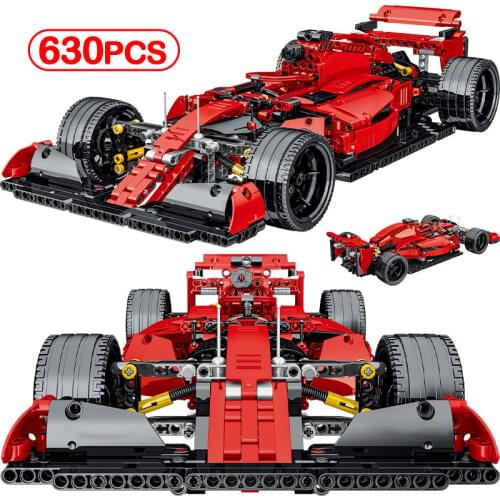 1100PCS City Creator high-tech Formula Car Model Bricks Super Drift Racing Vehicle Model Building Blocks Toys For Children Boys