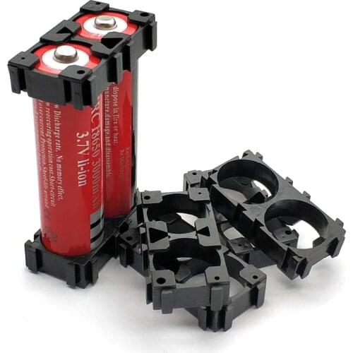 2* 18650 Lithium Cell Cylindrical Battery Case Holder Bracket for DIY Battery Pack