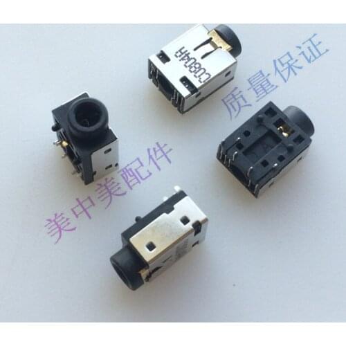 2PCS)Notebook motherboard audio socket 3.5 headphone MIC CONNECTOR 6pin female connector