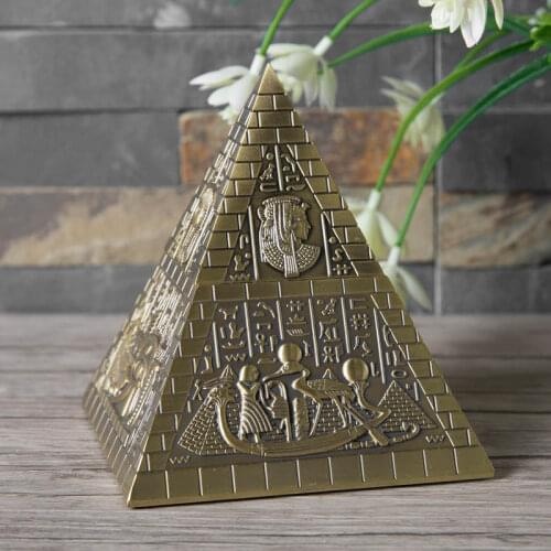 3pcs/set Europe Egyptian Pyramid vintage jewelry box jewelry large capacity storage box metal jewelry box organizer Z084