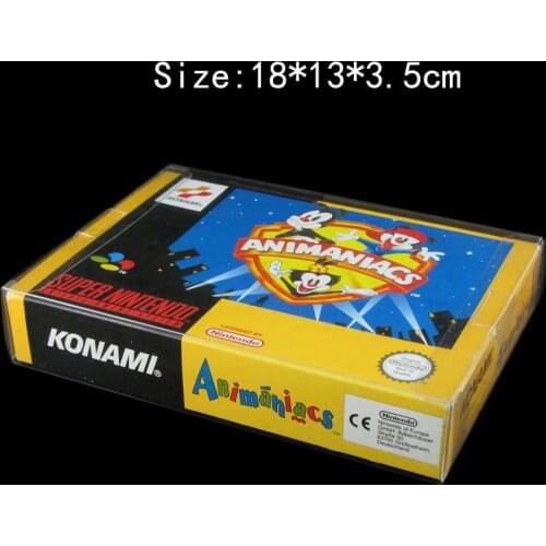 400pcs/lot Clear transparent for SNES for N64 Game box Protector Case CIB games plastic PET Protector for Nintendo game boxes