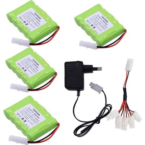 6v 3000mAh Battery and Charger For RC Cars Robots Tanks Gun Boats 6v NiMH Battery Aa 2400mah 6v Rechargeable Battery Pack