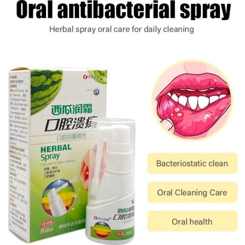 Watermelon Cream Antibacterial Oral Spray To Treat Ulcers And Bleeding Gums Antibacterial Cleansing And Maintaining Oral Health