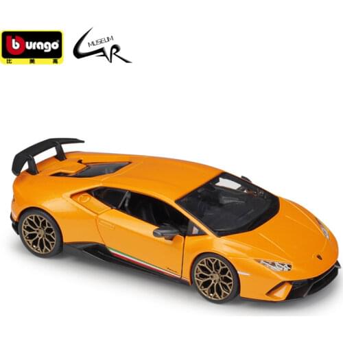 Bburago 1:24 Lamborghini Huracan Performante Metal Diecast Rally Scale Car Model Kit Display Collections Gift Toy