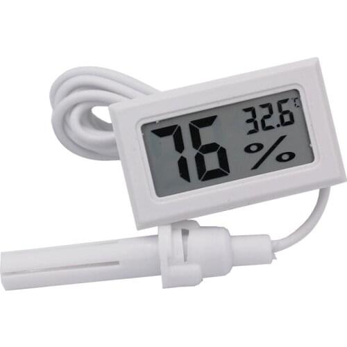100 PCS Mini LCD Digital Hygrometer Thermometer Humidity Temperature Meter -50C ~ 70C #202194