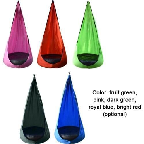 Childrens Chair Portable Parachute Cloth Swing Bed Innovative Indoor Courtyard Chair With Air Cushion Hammock Chair Swing Pods