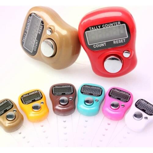 Electronic Digital Counter LCD Portable Hand Operated Tally for Kitchen Random Color can CSV
