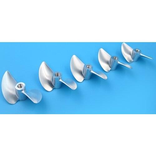 FATJAY RC boat metal 2-blade propeller M4 screw inner Diameter 30-45mm outer diameter all aluminum alloy CNC machining