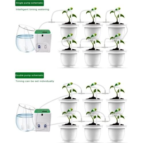 Intelligent Garden Automatic Watering Device Plant Drip Irrigation Water Pump Timer System Flowers Care