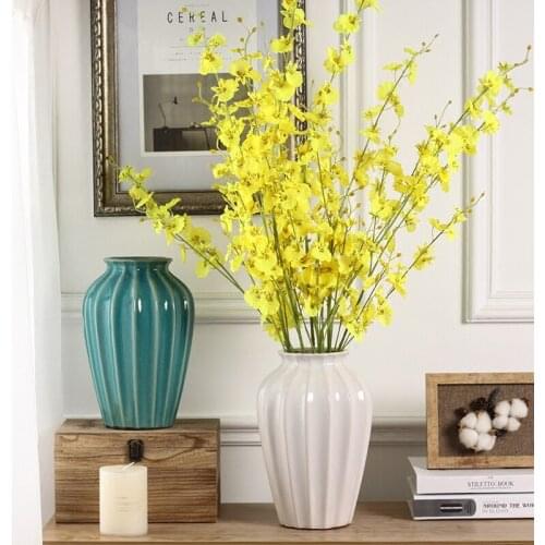 Nordic style Vintage ceramic vase decoration Creative ceramic vase dried flowers vase ornaments flower vase for home decoration