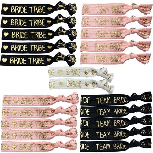 Combined Sale Team Bride Bachelorette Party Bracelet Bride To Be Decoration Mariage Accessories Hen Night Wedding Supplies Decor
