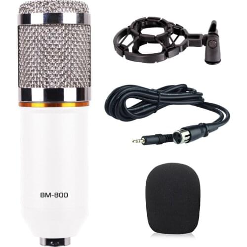 BM 800 Multi-angle Adjust Condenser Microphone With Adjustable Desktop Mic Arm Shock Mount For Studio Recording Vocals Voice