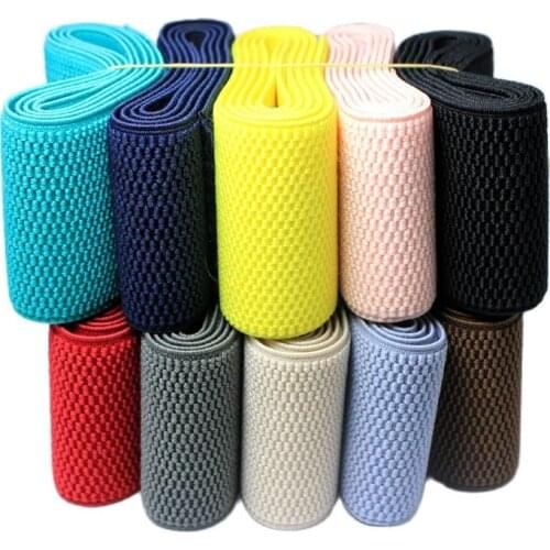 6CM wide high quality durable pants skirt belt Color Elastic Band / Twill Elastic Tape Latex Elastic Tape Rubber Band