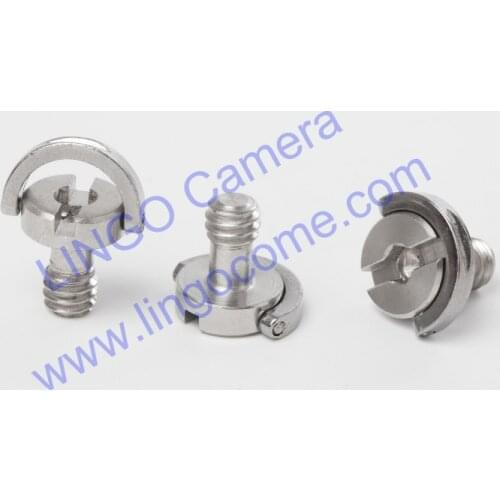 LL1496 1/4" Screw for DSLR Camera Tripod Quick Release Plate Silver