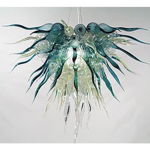 Contemporary Murano Glass Chandelier Lamps LED Crystal Chandelier Lighting Dining Room Luxury Lustre Kitchen Room 70 by 60 CM