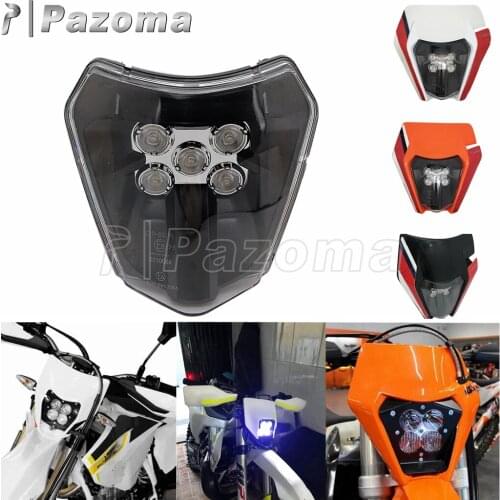 Motocross LED Head Light assembly Headlamp Enduro Supermoto Upgrade Motorcycle Head Light For FC FE TC TE TX FX EXC SX XC XCF-W