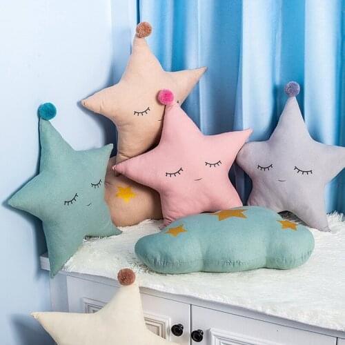 Cartoon Pillow Can Be Hung Fabric Starfish with Pillow Core Bay Window Decoration Sofa Cushion Pillow for Children
