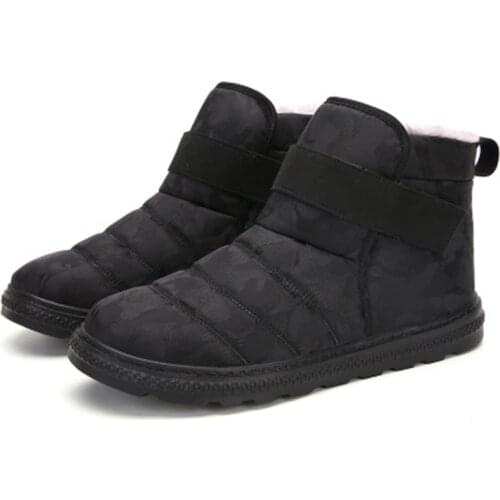 Men shoes Winter Boots For Men Footwear Non-Slip Waterproof Warm Fur Ankle Snow Boots men Winter Shoes chaussure homme