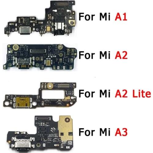 Original Charging Port For Xiaomi Mi A1 A2 Lite A3 5X 6X Charge Board Socket Dock Repair Usb Connector Replacement Spare Parts