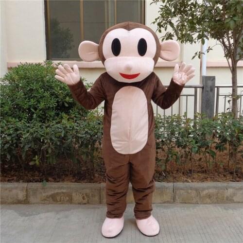 Jumping Monkey Mascot Costumes Cartoon Fancy Suit for Adult Animal Cosplay Theme Mascotte Carnival Costume Halloween Fancy Dress