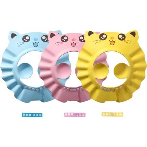 Baby Shower Adjustable Hair Wash Hat for Newborn Infant Ear Protection Safe