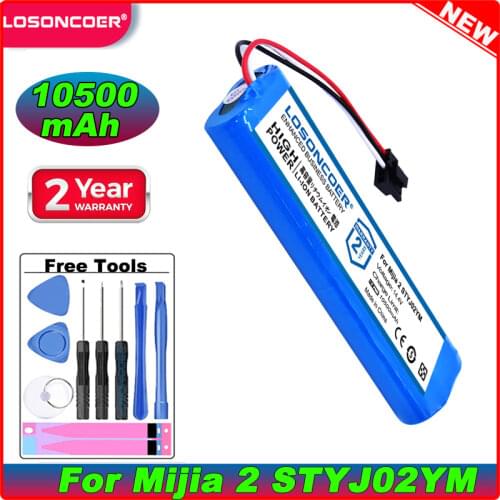 LOSONCOER 3200mAh Replacement Robot Vacuum Cleaner For Xiaomi Mijia 2 STYJ02YM Battery