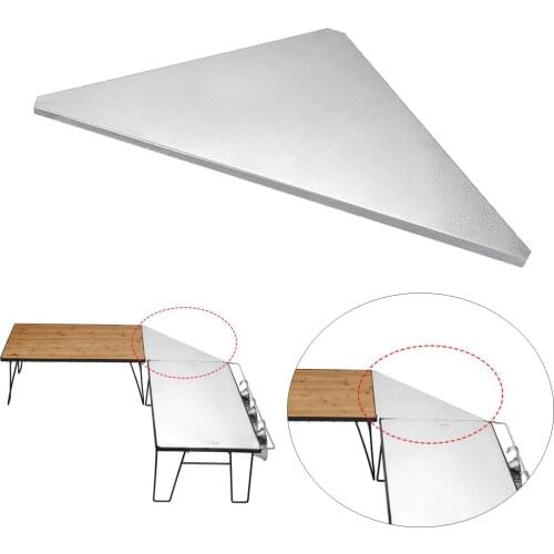 Stainless Steel Triangular Top Plate Multi-purpose Table Auxiliary Tray Desktop