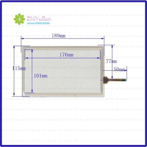 ZhiYuSun 189*115 8inch 4 lins 189mm*115mm Touch sensor glass Resistance screen the glass thickness1.8mmIndustrial control panel