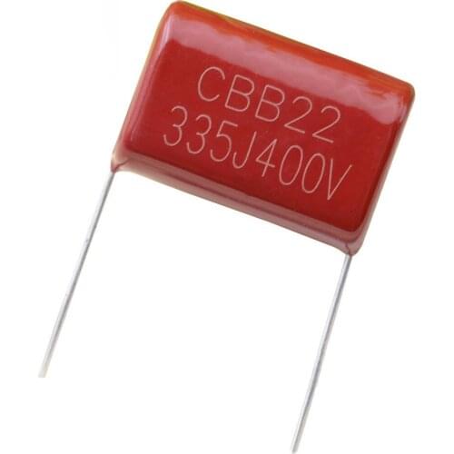 10PCS 400V335J 3.3uF Pitch 25mm 400V 335J 335 3300nf 335J400V CBB Polypropylene Film Capacitor