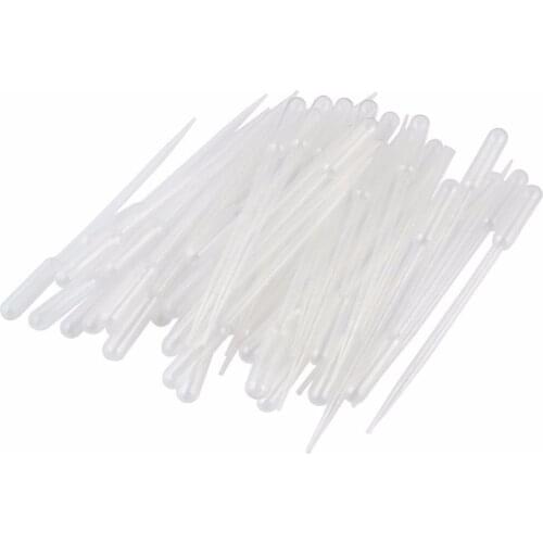 100 Pcs Plastic Disposable Graduated Transfer Pipettes Eye Dropper 5ML
