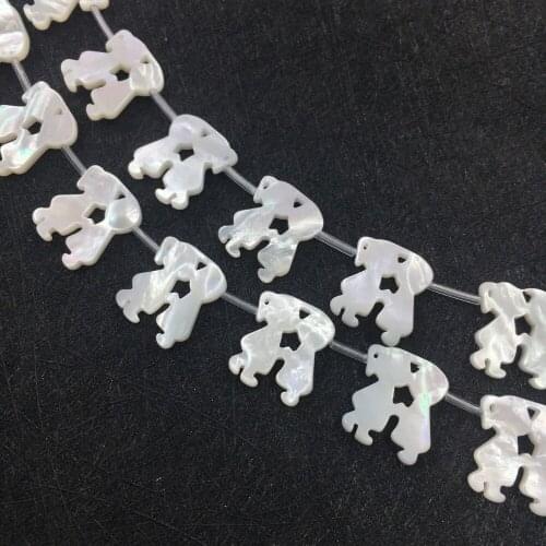 20pcs 14mmx17mm 2021 chic iteam boy and girl MOP Perlen Naturliche Perlmutt Muschel Perlen unique romantic design for loves