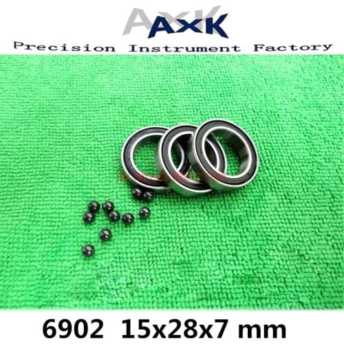 2021 Limited 6902 Hybrid Ceramic Bearing 15x28x7 Mm Abec-1 ( 1 Pc ) Bicycle Bottom Brackets & Spares 6902rs Si3n4 Ball Bearings