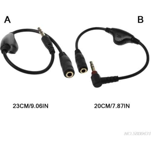 3.5mm Jack AUX Male to Female Adapter Extension Cable Stereo Cord with Volume Control Earphone Headphone Wire for Tablet D22 20