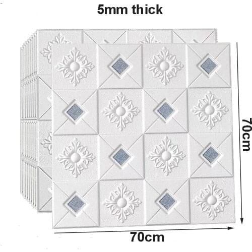 3D wall stickers self-adhesive ceiling decorative stickers living room bedroom TV background wallpaper foam wallpaper