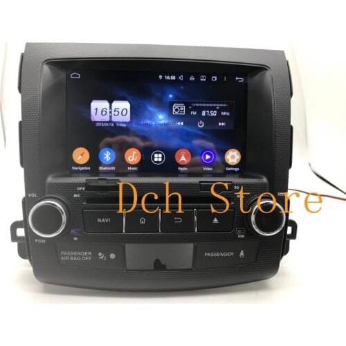 Octa Core 8 inch 8 core Android 9.0 Car Radio DVD player GPS for for Mitsubishi Outlander 2006-2013 NAVIGATION gps 64G ROM auto