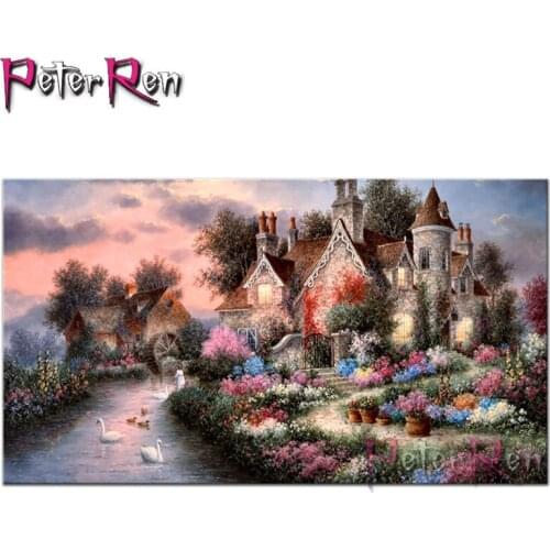 Peter ren Diamond Painting scenery Full stick drill Embroidery Fantastic gouache landscape diamand Mosaic 5d Picture Rhinestones