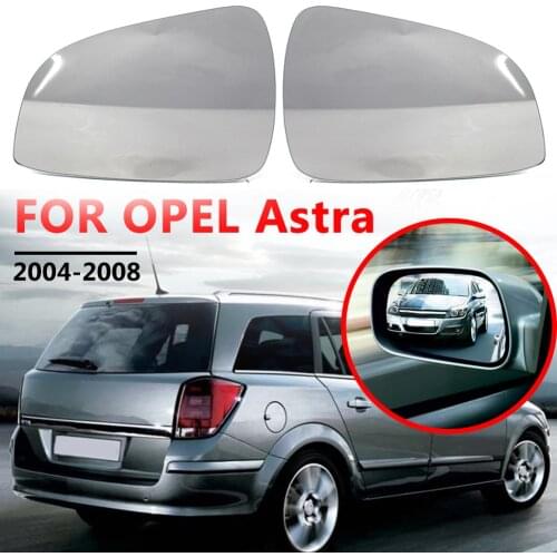 Car Mirror Clear Left Right Side Door Wing Rear View Mirror Glass + Holder for OPEL Astra H 2009-2011