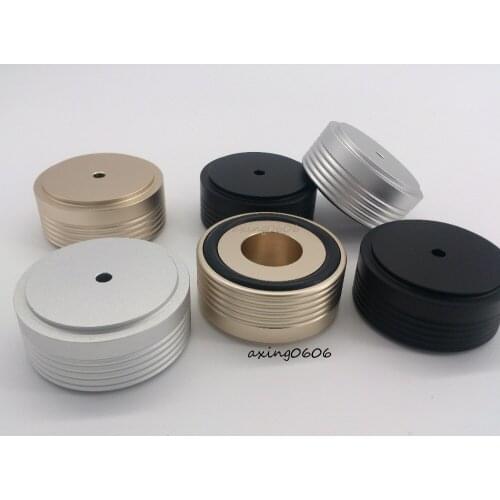 Free ship HIFI audio amp speaker Feet Spikes Machine Mats Pads 4PCS Diameter B49mm height 22mm amplifier Aluminum feet