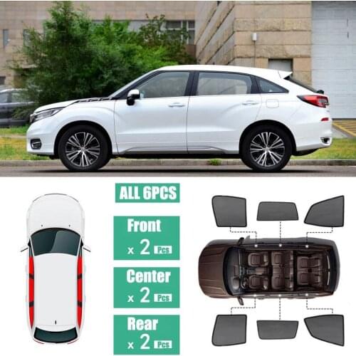 Side Windows Magnetic Sun Shade UV Protection Ray Blocking Mesh Visor Fit For Honda Avancier 2017-2019