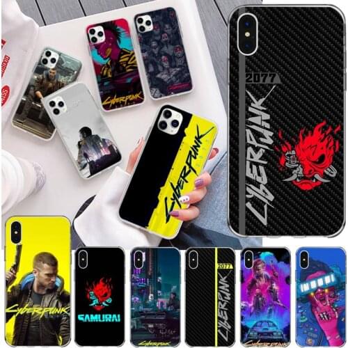 Game Samurai Punks 2077 Phone Case For iphone 12 11 Pro Max Mini XS Max 8 7 6 6S Plus X 5S SE 2020 XR Silicone Soft Cover