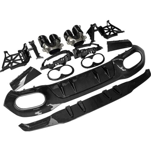 Rear Bumper Lip Diffuser Muffler Exhaust Tip Splitter Spoiler For Mercedes Benz W177 A160-A250 A35 A45 AMG Sedan 2019-2024