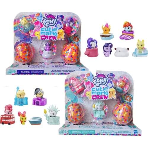 Hasbro My Little Pony Toys Q Version Collection Set Purple Yue Blind Box Girl Play House Hand Office Baby